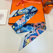 HERMES 26S TWILLY SCARF 86 IN SILK 492605