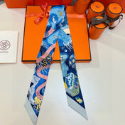 HERMES 26S TWILLY SCARF 86 IN SILK 492605