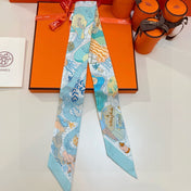 HERMES 26S TWILLY SCARF 86 IN SILK 492606
