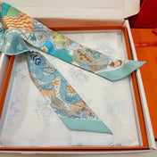 HERMES 26S TWILLY SCARF 86 IN SILK 492606