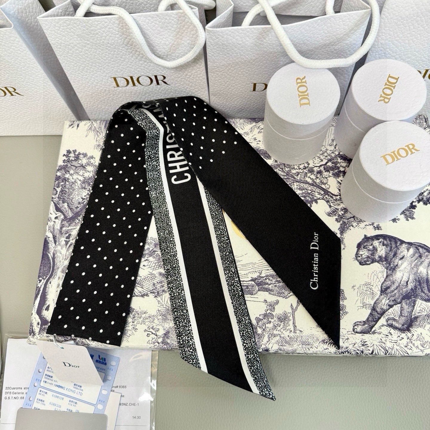 DIOR 26S SCARF 105CM IN SILK 314801