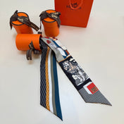 HERMES 26S TWILLY SCARF 86 IN SILK 492616