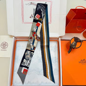 HERMES 26S TWILLY SCARF 86 IN SILK 492616