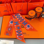 HERMES 26S TWILLY SCARF 86 IN SILK 492636