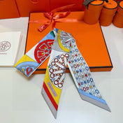 HERMES 26S TWILLY SCARF 86 IN SILK 492638