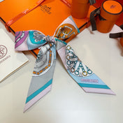HERMES 26S TWILLY SCARF 86 IN SILK 492643