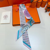 HERMES 26S TWILLY SCARF 86 IN SILK 492643
