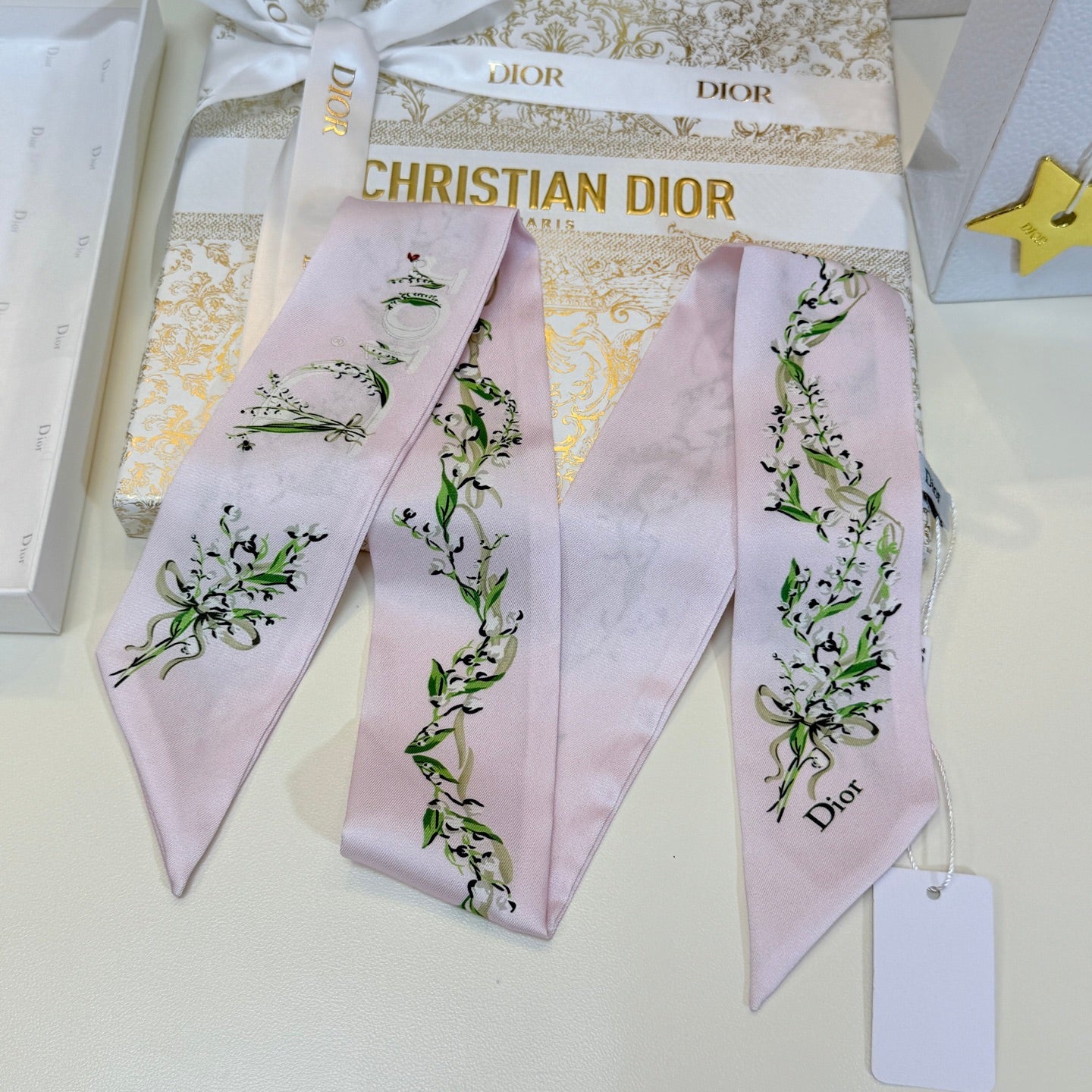 DIOR 26S SCARF 105CM IN SILK 304065
