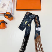 HERMES 26S TWILLY SCARF 86 IN SILK 498688