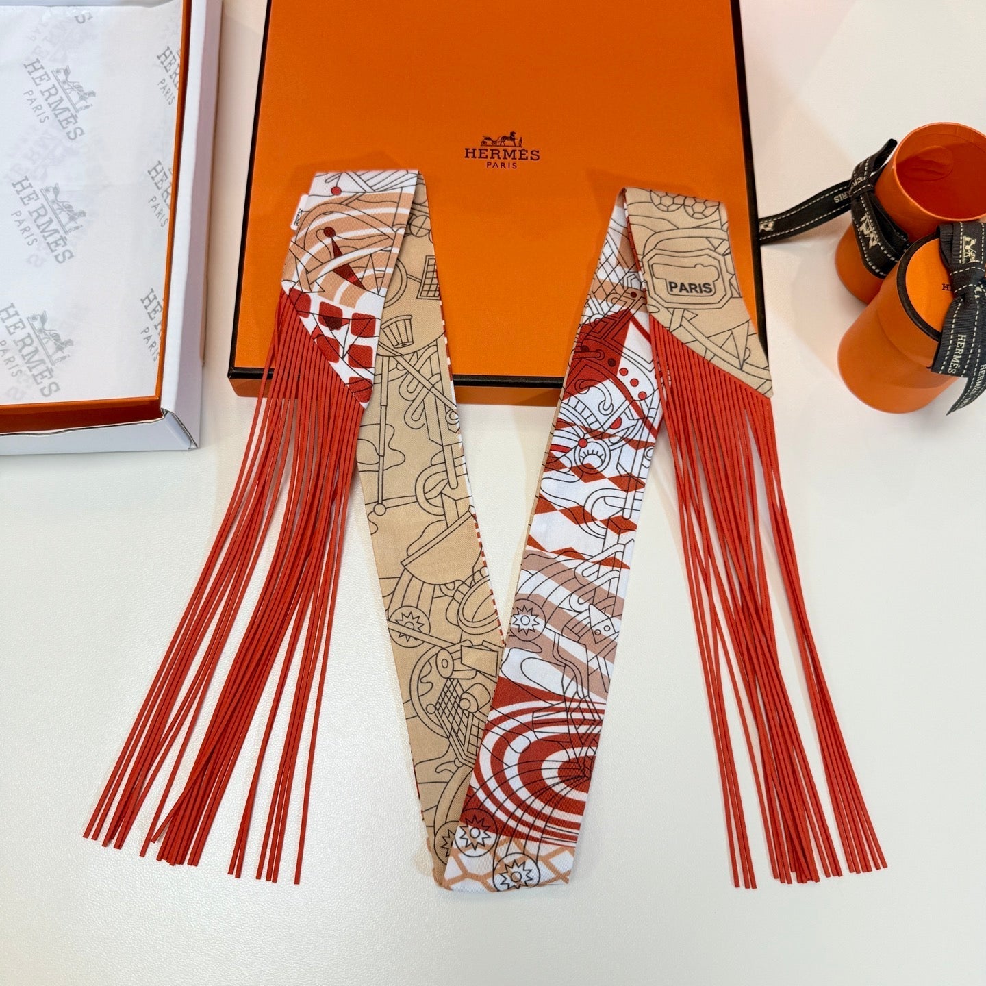 HERMES 26S TWILLY SCARF 86 IN SILK 498692