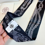 HERMES 26S TWILLY SCARF 86 IN SILK 492628