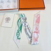 HERMES 26S TWILLY SCARF 86 IN SILK 492629