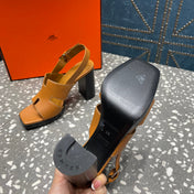 ERIS SANDAL 95 CARAMEL LAMBSKIN