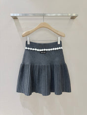 MIUMIU 26S PLEATED KNIT SKIRT 950
