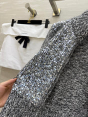 CHANEL 25S HERRINGBONE KNIT JACKET 270