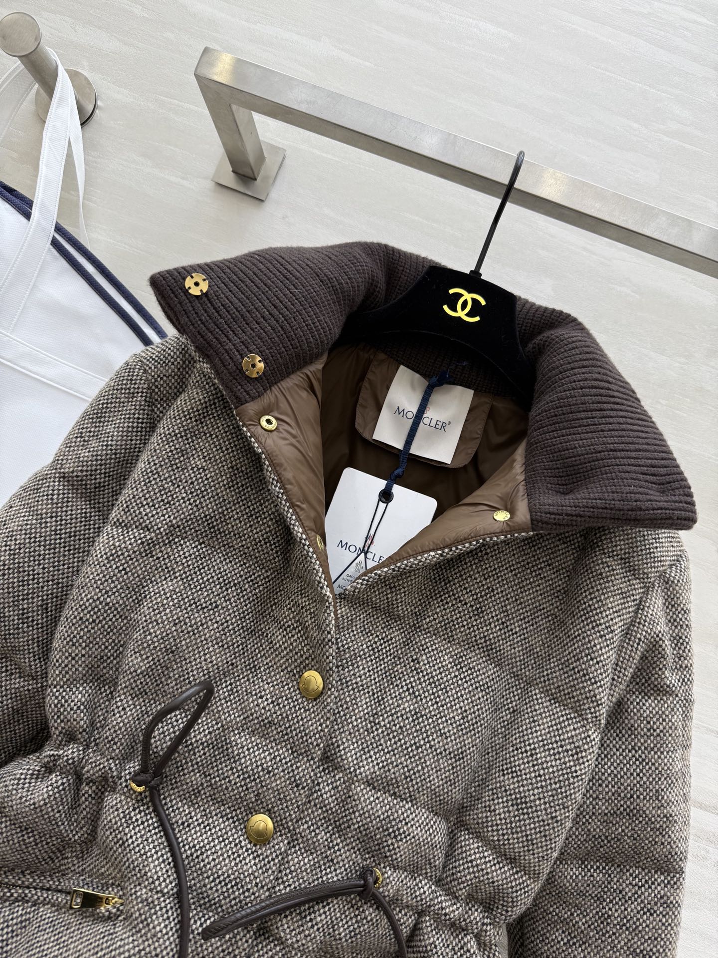 MONCLER 25S TWEED DOWN JACKET 307