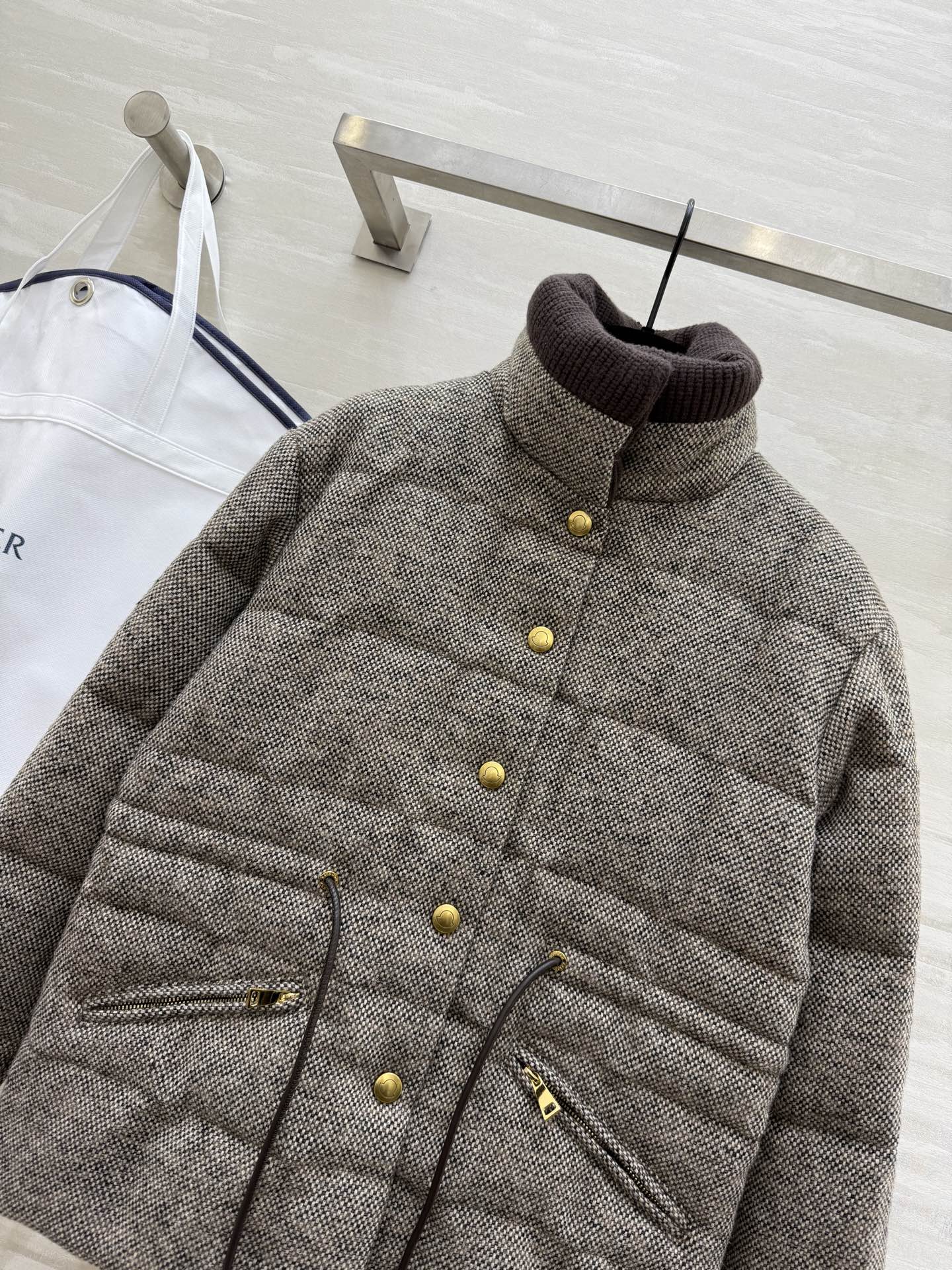 MONCLER 25S TWEED DOWN JACKET 307