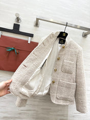 LP 26S ALPACA-BLEND TWEED JACKET 443