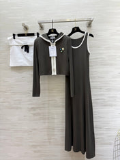 CHANEL 26S JACKET AND SLEEVELESS DRESS SET 960
