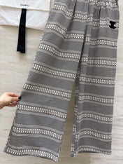 CHANEL 26S WIDE-LEG PLAID PANTS 971