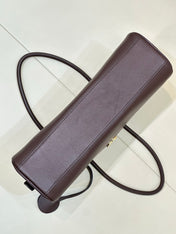 CHANEL 26S CLASSIC BOWLING BAG 30 IN DARK BROWN CALFSKIN