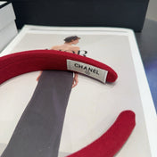 CHANEL 26S HEADBAND IN RED PADDED 503085
