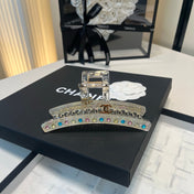 CHANEL 26S CLAW HAIR CLIP IN MULTICOLOR CRYSTAL 503111