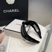 CHANEL 26S HEADBAND IN BLACK FABRIC 503082