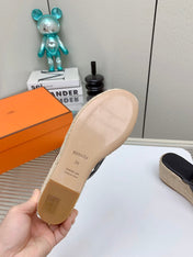 ITHEA 85 MM ESPADRILLE IN BLACK CALFSKIN