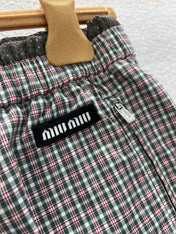 MIUMIU PLAID SHORTS 268898