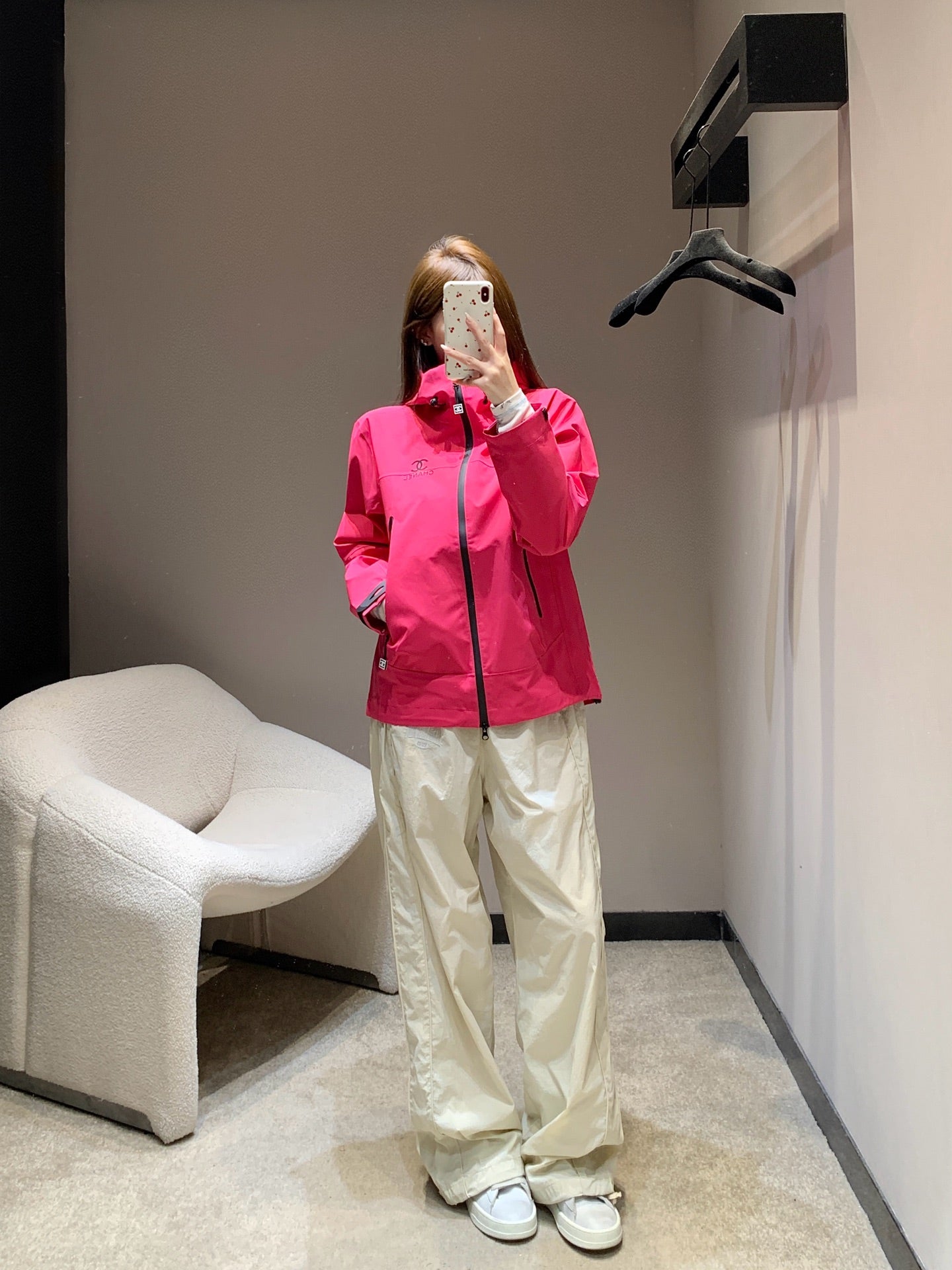 CHANEL 25S HOODED SPORTS JACKET 447