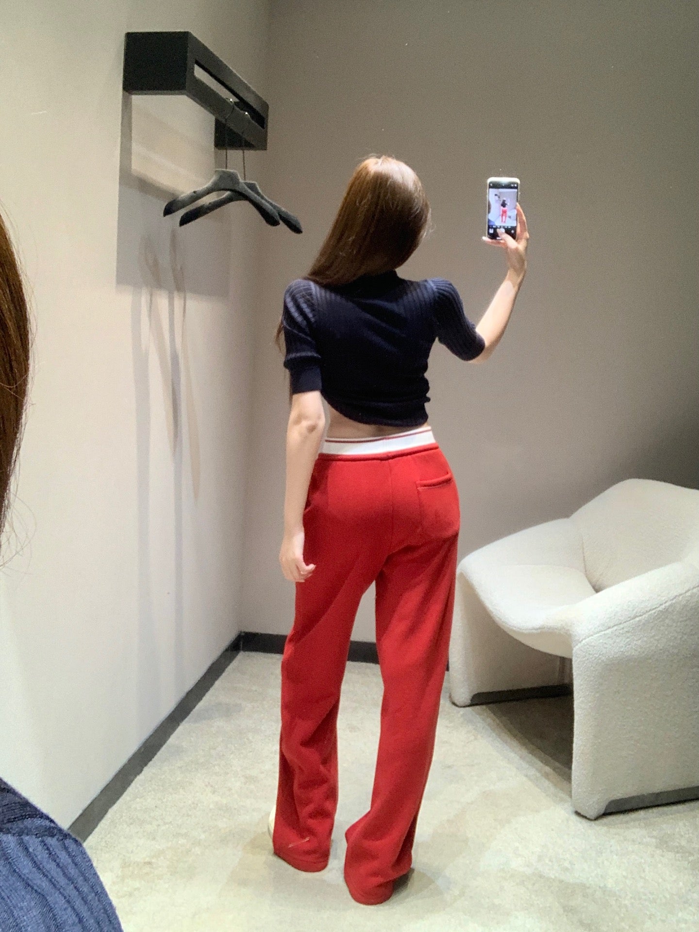 HERMES 25S FLEECE-LINED WIDE-LEG PANTS 441