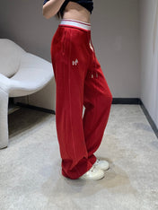 HERMES 25S FLEECE-LINED WIDE-LEG PANTS 441