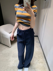 MIUMIU WIDE-LEG PANTS STYLE 656