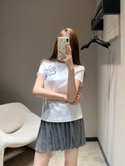 HERMES 25S SHORT-SLEEVE CREW NECK T-SHIRT 345