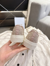 DIOR 26S SNEAKERS IN BEIGE OBLIQUE EMBROIDERED MESH