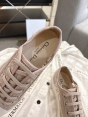 DIOR 26S SNEAKERS IN BEIGE OBLIQUE EMBROIDERED MESH