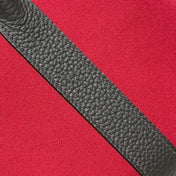 GARDEN PARTY 30CM IN RED TOILETS COTTON CANVAS AND DARK BROWN CALFSKIN PINK ON SIDE OTHER