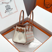 Birkin Shoulder Light 29 Swift-Toile H Canvas Gold PHW