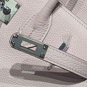 HERMES 25S MEDIUM BIRKIN 25 IN PINK BABY CALFSKIN SILVER HARDWARE