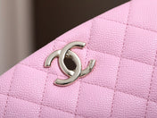CHANEL 25S BACKPACK 21 CM IN LIGHT PINK LAMBSKIN