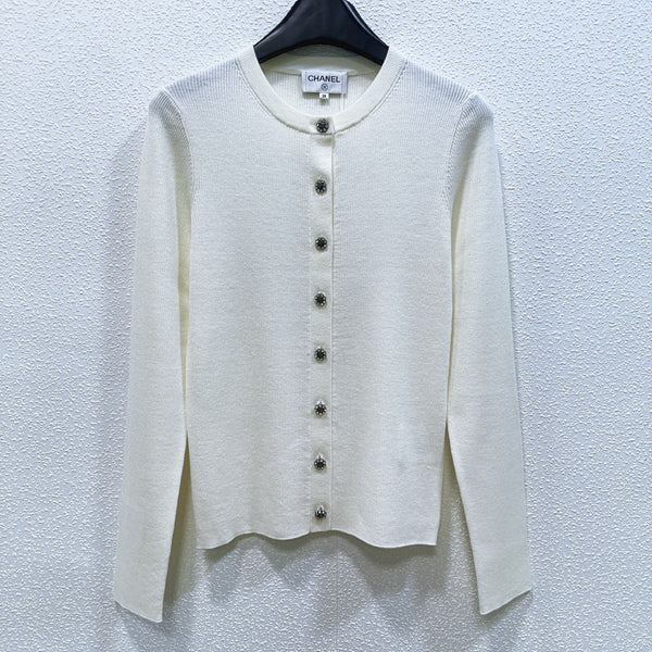 CHANEL 26S ROUND-NECK KNIT CARDIGAN 1794
