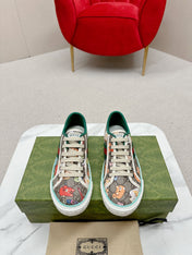 GUCCI 26S LOW TOP SNEAKERS IN MULTICOLOR CANVAS STYLE 24