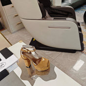 PRADA 26S HEELED SANDALS 135MM IN CARAMEL BROWN SUEDE