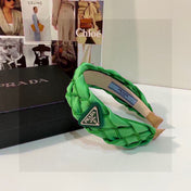 GREEN FABRIC BRAIDED HAIRBAND 344761