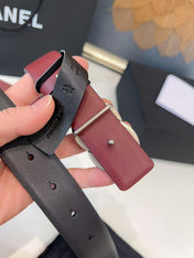 CHANEL 26S BELT 30 MM IN BLACK CALFSKIN 658696