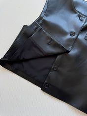 MIUMIU LEATHER VEST STYLE 726
