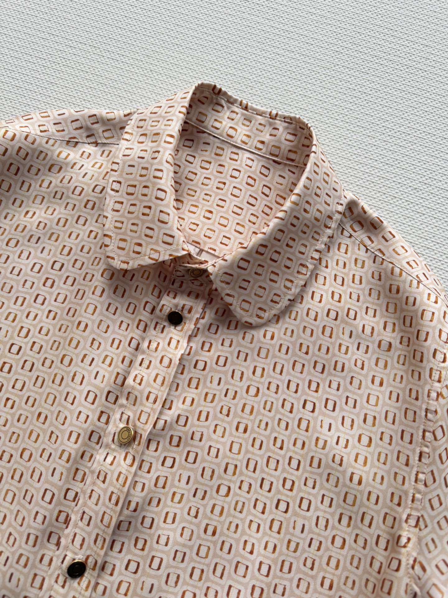 LORO PIANA 26S LONG SLEEVE SILK SHIRT 821