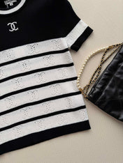 CHANEL 26S SHORT-SLEEVE SWEATER STYLE 1037