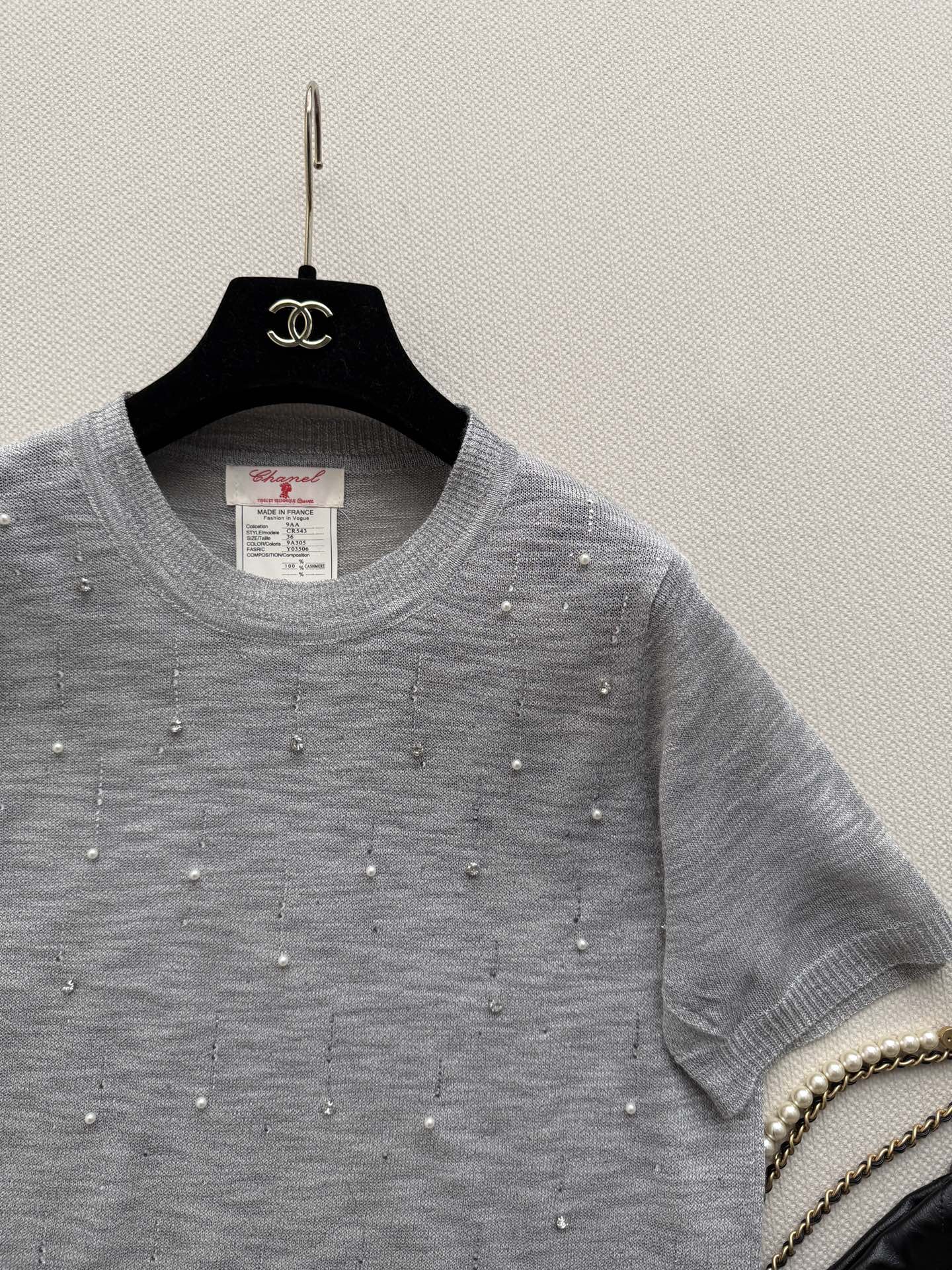 CHANEL 26S SHORT-SLEEVE KNIT TOP STYLE 1155
